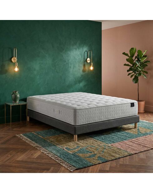 Hecate matrasset met 2 pocketvering H26 cm, donkergrijze boxspring - 140x200 cm