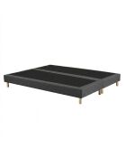 Gepolsterter Unterbau mit festen Latten, festes Bett, optimaler Halt, dunkelgrau - 160x200 cm