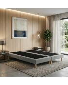 Base imbottita con doghe fisse, letto rigido, supporto ottimale, grigio chiaro - 160x200 cm