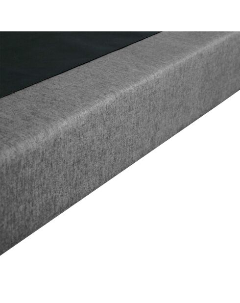 Base imbottita con doghe fisse, letto rigido, supporto ottimale, grigio chiaro - 160x200 cm