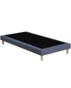 Sommier tapissier à lattes fixes couchage ferme soutien optimal bleu - 80x200 cm