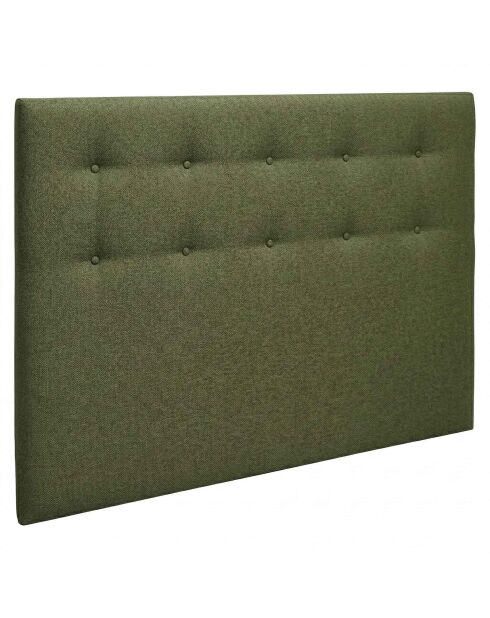 Ensemble matelas mousse haute résilience Callisto H29 cm accueil mémoire de forme, garnissage cachemiresommier et tête de lit vert - 180x200 cm