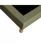 Hecate matrasset met 2 pocketvering H26 cm, groene boxspring - 180x200 cm