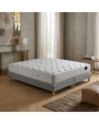 Selène 2-pocketveringmatrasset latex welcome H26 cm, lichtgrijze boxspring - 160x200 cm