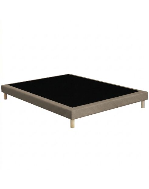 Callisto Matratzenset aus hochelastischem Schaumstoff, H29 cm, Memory-Foam-Kissen, taupefarbener Kaschmir-Topper — 140 x 200 cm