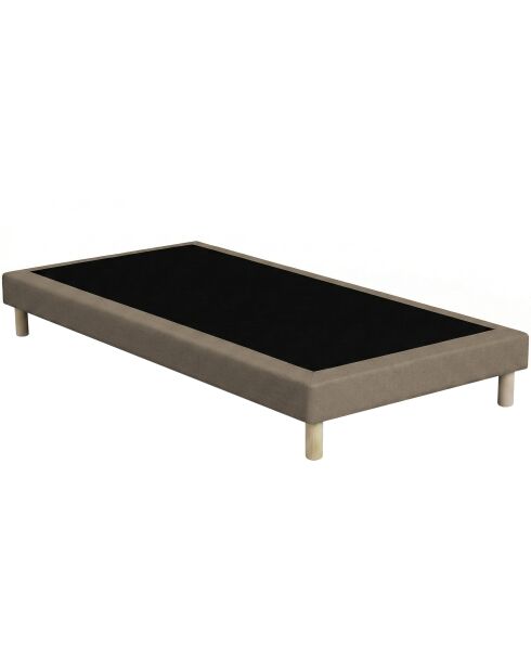 Base imbottita con doghe fisse, letto rigido, supporto ottimale, tortora - 80x200 cm