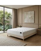 Set materassi a molle in memory foam Helios, imbottitura in cashmere, H31 cm, base beige - 140x200 cm