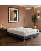 Hecate matrasset met 2 pocketvering H26 cm, blauwe boxspring - 160x200 cm
