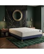 Matrassenset met traagschuimvering Helios, kasjmiervulling, H31 cm, blauwe boxspring - 140x190 cm