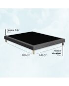 Comète pocketveringmatrasset H27 cm, donkergrijze boxspring - 140x190 cm