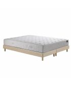 Pulsar matrasset met traagschuimveren, kasjmiervulling, H27 cm, beige basis - 180x200 cm