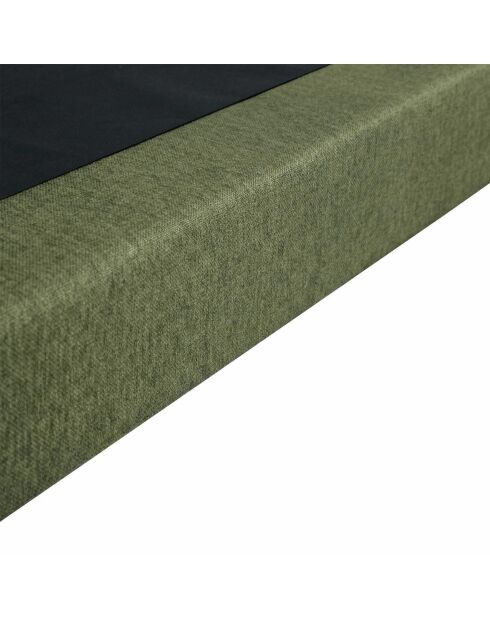 Sommier tapissier à lattes fixes couchage ferme soutien optimal vert - 160x200 cm