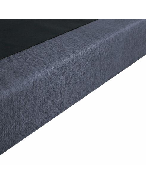 Sommier tapissier à lattes fixes couchage ferme soutien optimal bleu - 180x200 cm