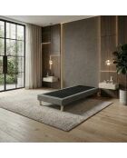 Base imbottita con doghe fisse, letto rigido, supporto ottimale, grigio scuro - 90x200 cm