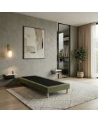 Base imbottita con doghe fisse, letto rigido, supporto ottimale - verde - 90x200 cm