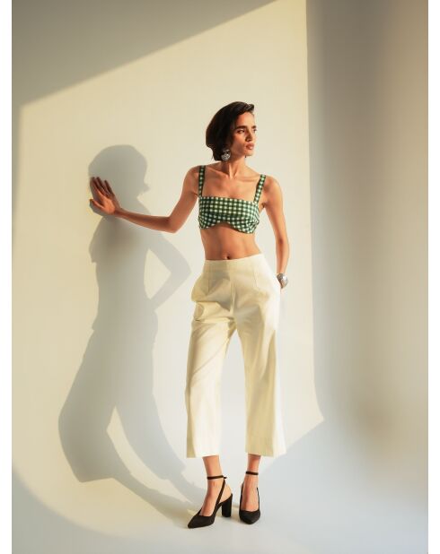 Pantalon en coton Perrine beurre