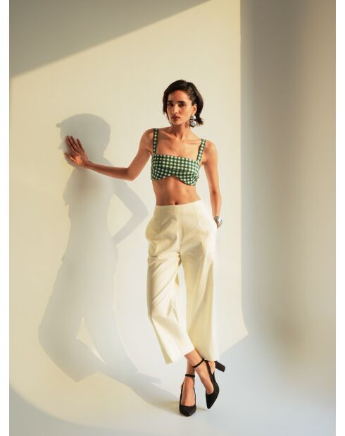 Pantalon en coton Perrine beurre