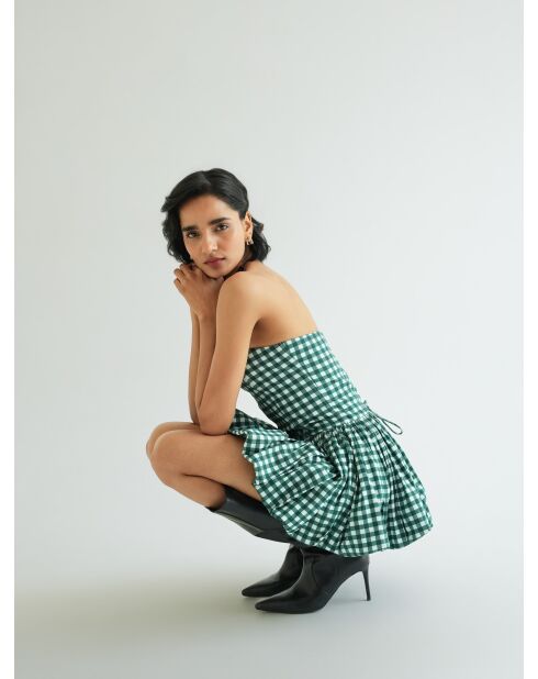 Robe  en coton Capucine vichy pin