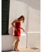 Rotes Leinenkleid Zoe