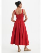 Rotes Leinenkleid Celeste
