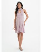 Rosafarbenes Leinenkleid Delphine