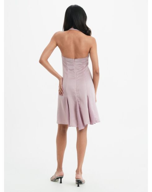 Rosafarbenes Leinenkleid Delphine