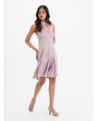 Rosafarbenes Leinenkleid Delphine