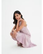Rosafarbenes Leinenkleid Delphine