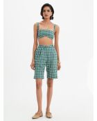 Baumwollshorts Lou in Vichy-Pin