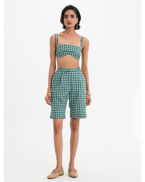Baumwollshorts Lou in Vichy-Pin