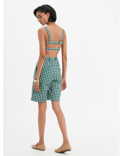 Baumwollshorts Lou in Vichy-Pin