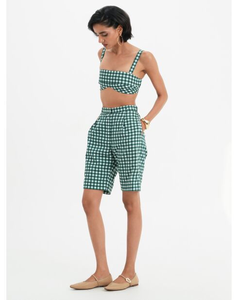 Baumwollshorts Lou in Vichy-Pin