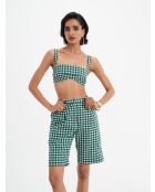 Baumwollshorts Lou in Vichy-Pin