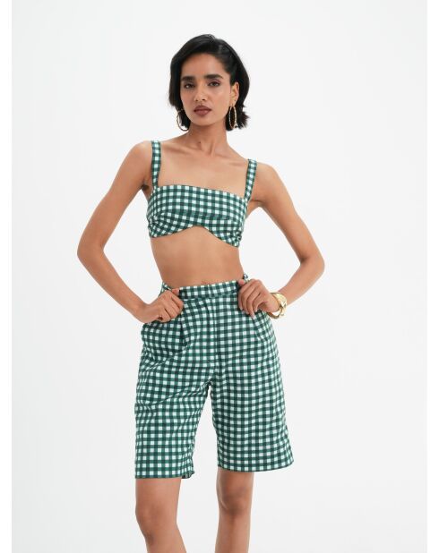 Baumwollshorts Lou in Vichy-Pin