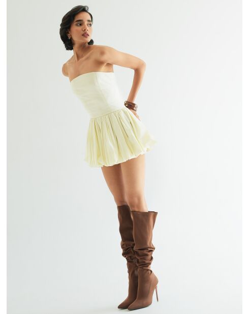 Baumwollkleid Capucine in Butter