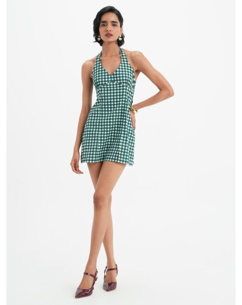 Robe  en coton Daphne vichy pin