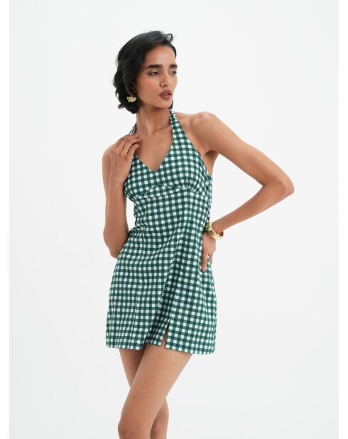 Robe  en coton Daphne vichy pin