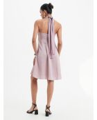 Rosafarbenes Leinenkleid Noeme