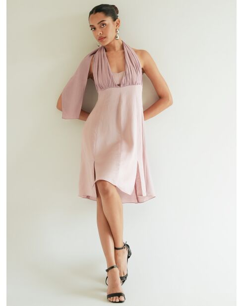Noeme roze linnen jurk
