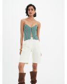 Top en coton Adele vichy pin