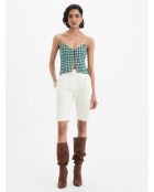 Top en coton Adele vichy pin