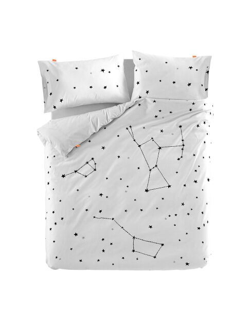 Housse de couette Constellation blanche