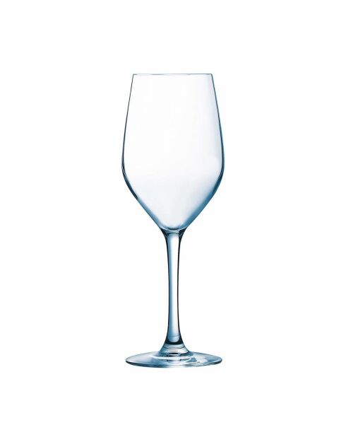Lot de 12 verres à pied Sens argentée - 35cl
