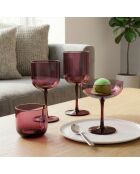 Lot de 4 verres à pied Eyden rose - 26 cl