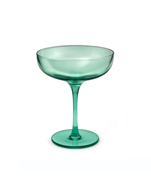 Lot de 4 coupes à champagne Eyden vert - 17cl