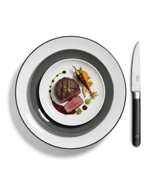 Set 6 couteaux steak Kasaro argentés - 2.5mm