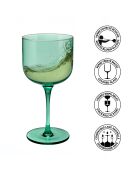 Lot de 4 verres à pied Eyden vert - 26cl