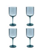 Set mit 4 blauen Eyden-Stielgläsern — 35 cl