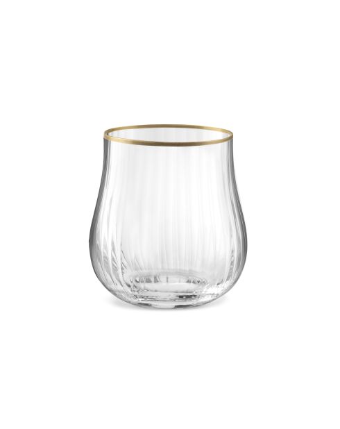 Lot de 6 gobelets Altesse transparent/doré - 35cl