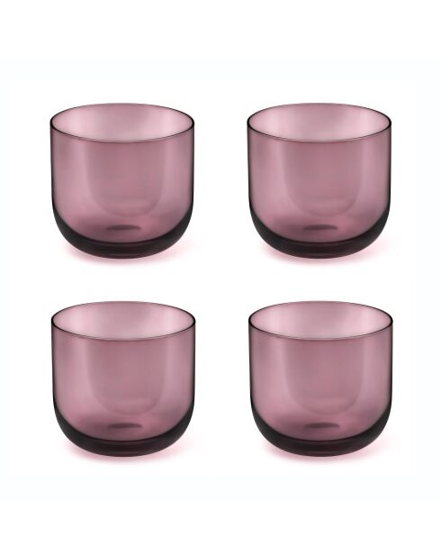 Lot de 4 gobelets Eyden rose - 26 cl
